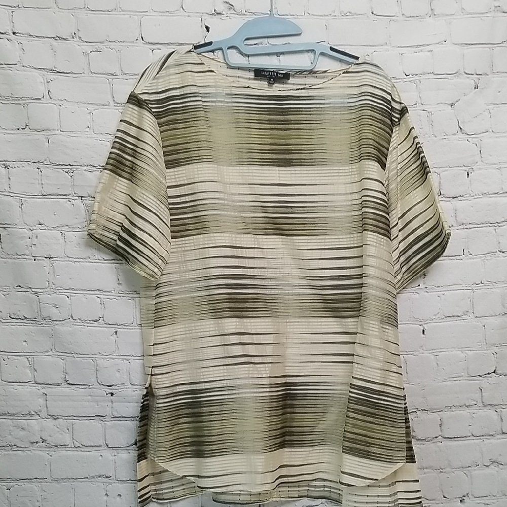 Lafayette 148 New York Tunic Top Women's Medium